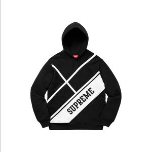 Supreme Diagonal Hoodied sweatshirt ❌ SOLD ❌